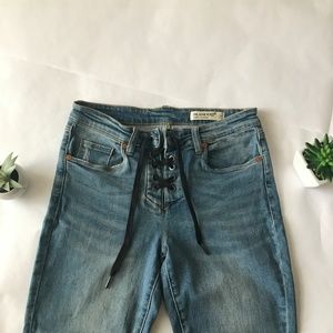 BLANK NYC | Lace Up Skinny Classique Jean